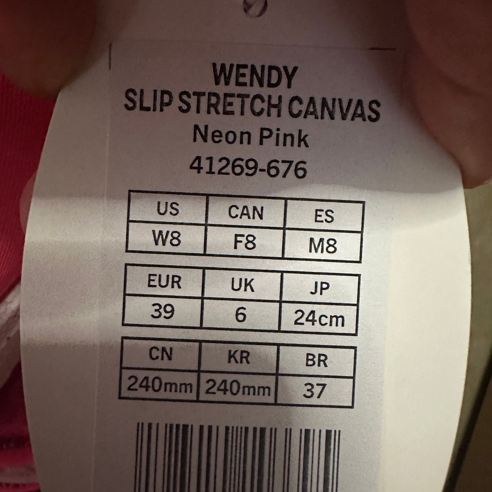 Hey Dude Wendy Mule Womens 8 Neon Pink Slip On Stretch Canvas Casual NEW - Picture 8 of 8